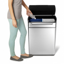 Kosz na śmieci Touch Bar Recycler 48 litrów simplehuman CW2018