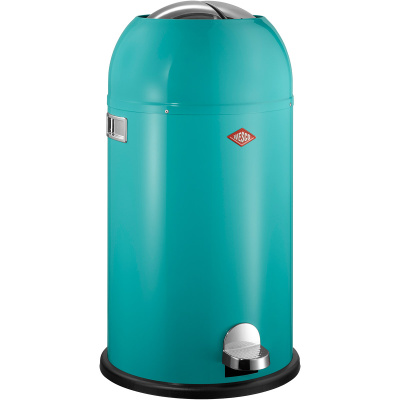 Kosz na śmieci turkusowy Kickmaster 33 Litry Wesco 184631-54