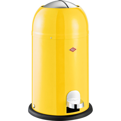 Kosz na śmieci żółty pedałowy Kickmaster Junior 12 litrów Wesco 180312-19