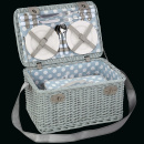 Kosz piknikowy błękitny Vintage dla 4 osób Cilio Paradiso CI-155938