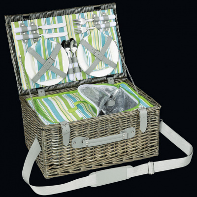 Kosz piknikowy dla 4 osób Cilio Ascona oliwkowy CI-155266