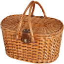 Kosz piknikowy wiklinowy, wyposażenie dla dwóch osób, owalny Riva Cilio CI-156751