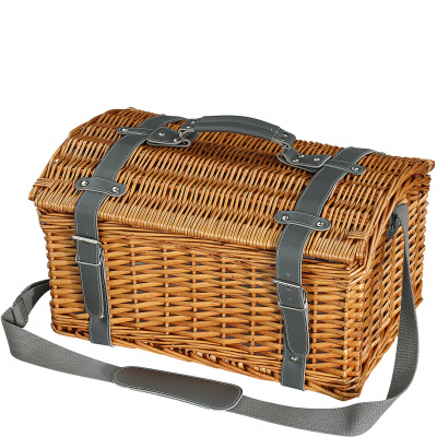 Kosz piknikowy z wikliny dla 4 osób z komorą termiczną Garda Cilio CI-156768