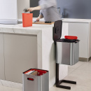 Kosz stalowy do segregacji śmieci w kuchni Totem Compact Joseph Joseph 40 Litrów 30063