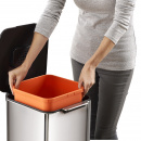 Kosz stalowy do segregacji śmieci w kuchni Totem Compact Joseph Joseph 40 Litrów 30063