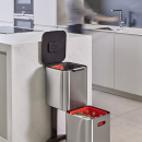 Kosz stalowy do segregacji śmieci w kuchni Totem Compact Joseph Joseph 40 Litrów 30063