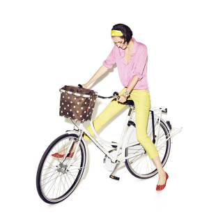 koszyk rowerowy na zakupy