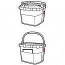 Koszyk rowerowy na zakupy Reisenthel Bikebasket plus Red RJT3004