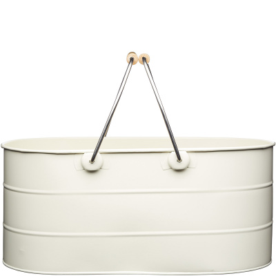 Koszyk stalowy Kitchen Craft kremowy LNTRUGCRE