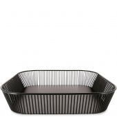 Koszyk stalowy na pieczywo 35x35 cm Revol Touch czarny RV-650499-1