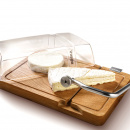 Krajalnica strunowa do sera Petit Paris Boska deska dębowa z kloszem BO-850531