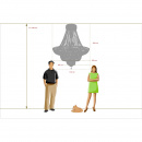 Królewski, wyjątkowy, duży żyrandol CHIARO Crystal 340011536