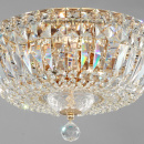 Kryształowa lampa sufitowa 30 cm, złota podstawa Basfor Maytoni Classic DIA100-CL-03-G