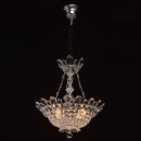 Kryształowa, luksusowa lampa wisząca, chromowane wykończenie MW-LIGHT Crystal 447010306