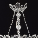 Kryształowa, luksusowa lampa wisząca, chromowane wykończenie MW-LIGHT Crystal 447010306