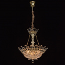 Kryształowy żyrandol na 6 żarówek, złote wykończenie MW-LIGHT Crystal 447010406