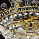 Kryształowy żyrandol na 6 żarówek, złote wykończenie MW-LIGHT Crystal 447010406