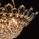 Kryształowy żyrandol na 6 żarówek, złote wykończenie MW-LIGHT Crystal 447010406