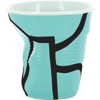 Kubek porcelanowy do cappuccino Revol All Over turkusowy RV-649722-6