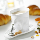 Kubek porcelanowy do cappuccino Revol granatowy 643558