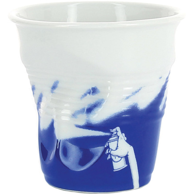 Kubek porcelanowy do espresso Revol Monochrome niebieski RV-649693-6