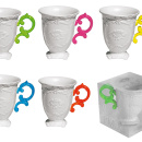 Kubek porcelanowy Seletti Versailles Fluo I Mug pomarańczowy _09855ARA