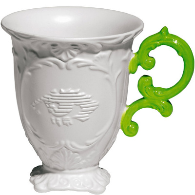 Kubek porcelanowy Seletti Versailles Fluo I Mug zielony _09855VER