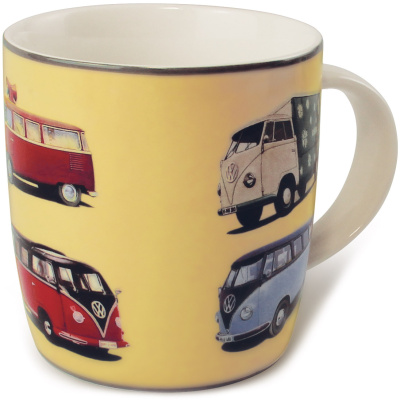 Kubek porcelanowy z uchem na kawę kultowe busiki VW T1 BR-BUTA03