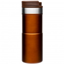 Kubek termiczny 0,47 Litra stalowy Neverleak Stanley rdzawy kolor 10-09851-010