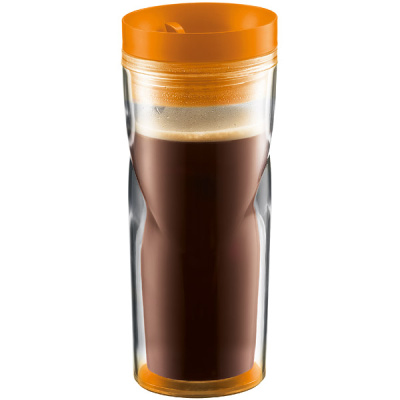 Kubek termiczny akrylowy 0,45l Bodum Travel pomarańczowy BD-11042-106