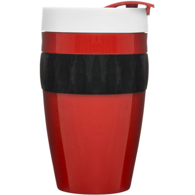 Kubek termiczny do kawy To Go Cafe Sagaform czerwono-czarno-biały SF-5017315