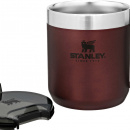 Kubek termiczny z uchwytem, stalowy Stanley Classic 0,35 Litra, bordowy 10-09366-008