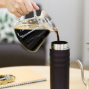 Kubek termiczny z wewnętrzną powłoką ceramiczną Kyocera Twist Top biały MB-12SWH