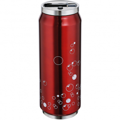 Kubek termiczny ze słomką Lattina Cilio 0,5 Litra, czerwony CI-543810