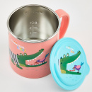 Kubek z uchem dla dzieci różowy Infant Cuitisan EC10105P