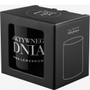 Kubek z uchem Never Give Up HPBA czarny KC002