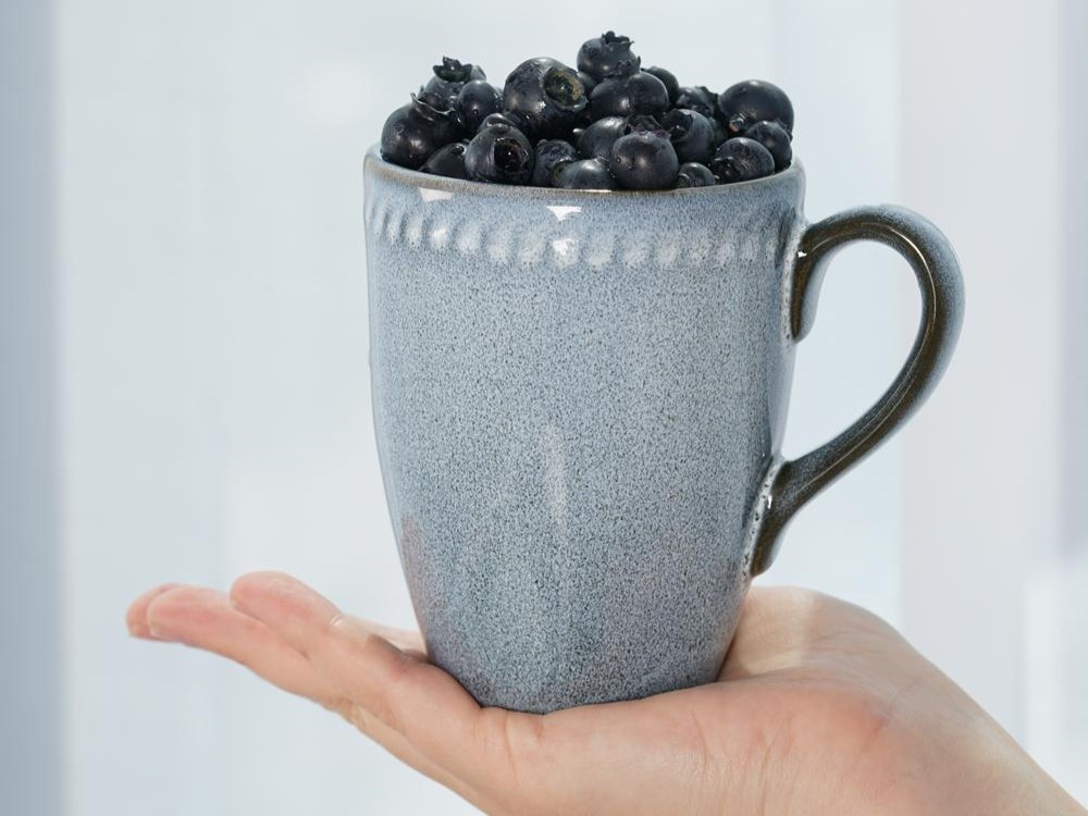 kubek ceramiczny niebieski