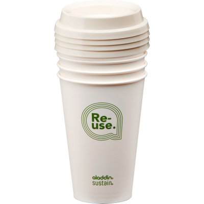 Kubki ekologiczne na kawę, z pokrywką Sustain Aladdin 4 sztuki 10-09424-001