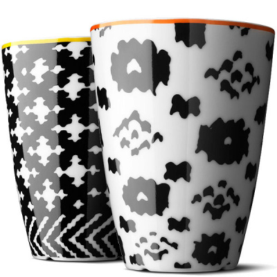 Kubki termiczne Menu Nordic Wool pomarańczowy, żółty rant 4501279