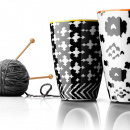 Kubki termiczne Menu Nordic Wool pomarańczowy, żółty rant 4501279