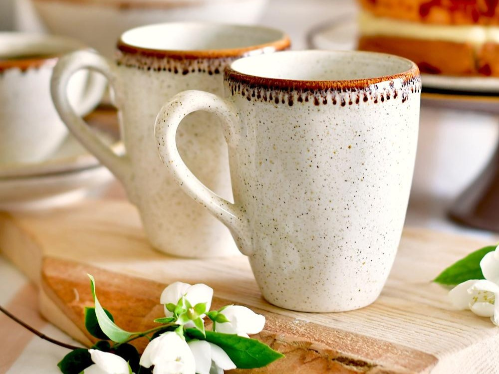 kubki ceramiczne z reaktywnym szkliwem