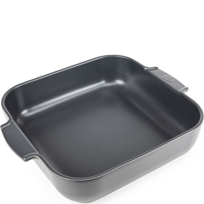 Kwadratowa forma ceramiczna, emaliowana 37x31 cm Peugeot Appolia ciemnoszara PG-60145