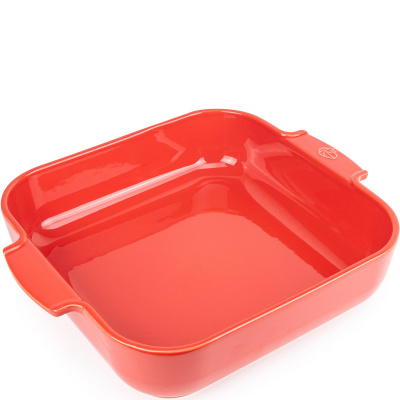 Kwadratowa forma ceramiczna, emaliowana 37x31 cm Peugeot Appolia czerwona PG-60138