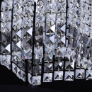 Kwadratowa, nowoczesna lampa wisząca z abażurem z kryształów Breeze MW-Light 464011701