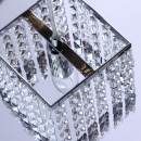 Kwadratowa, nowoczesna lampa wisząca z abażurem z kryształów Breeze MW-Light 464011701