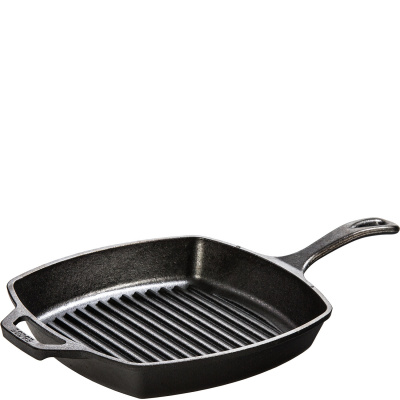 Kwadratowa patelnia żeliwna / grillowa 26 cm Lodge L8SGP3
