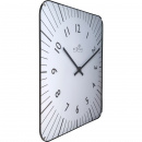 Kwadratowy zegar na ścianę Alex Radio Control Nextime 35 x 35 cm, biały 3240 WI