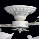 Kwiatowa lampa sufitowa biało-złota z alabastrowymi kloszami MW-LIGHT Flora 242014704