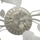 Kwiatowa lampa sufitowa biało-złota z alabastrowymi kloszami MW-LIGHT Flora 242014704
