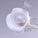 Kwiatowa lampa sufitowa biało-złota z alabastrowymi kloszami MW-LIGHT Flora 242014704